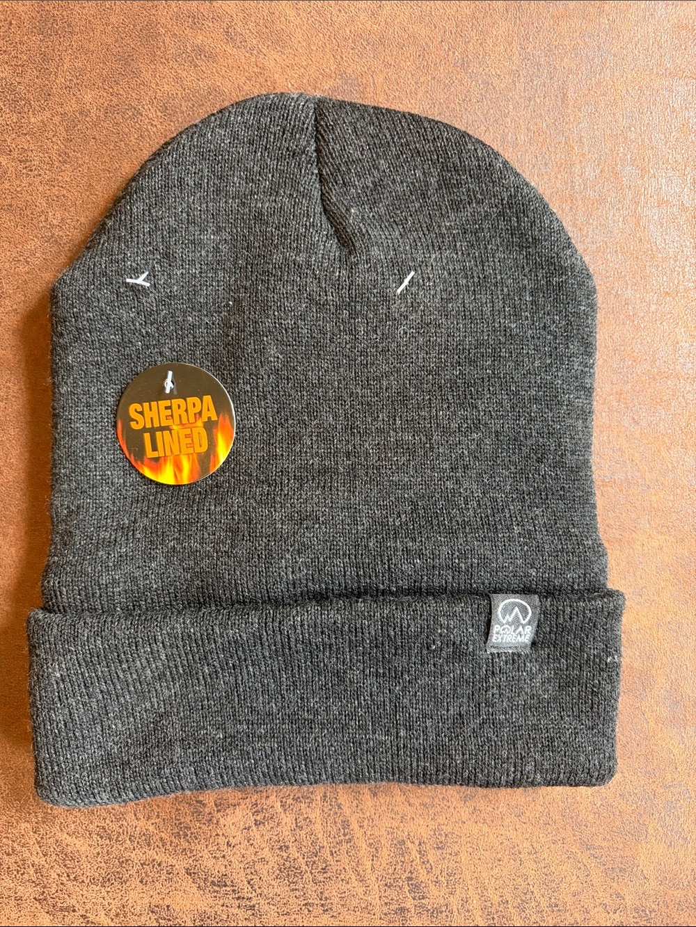 Polar Extreme Sherpa-Lined Black Knit Beanie
